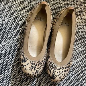 Stuart Weitzman Ballet Flats shoes leopard print sz 5